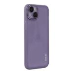 For iPhone 14 ENKAY Hat-Prince Translucent Matte TPU Phone Case with Lens Film(Purple)