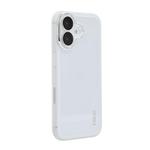 For iPhone 16 ENKAY Hat-Prince Translucent Matte TPU Phone Case with Lens Film(White)