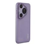 For Huawei Pura 70 ENKAY Hat-Prince Translucent Matte TPU Phone Case with Lens Film(Purple)