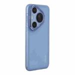 For Huawei Pura 70 Pro / 70 Pro+ ENKAY Hat-Prince Translucent Matte TPU Phone Case with Lens Film(Blue)