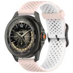 For Xiaomi Watch S4 Sport Liquid Two Color Silicone Watch Band(Pink White)