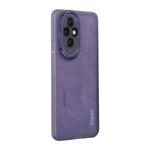 For Honor 200 Pro ENKAY Hat-Prince Translucent Matte TPU Phone Case with Lens Film(Purple)