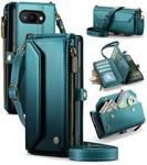 For Google Pixel 9a CaseMe C36 Card Slots Zipper Wallet RFID Anti-theft Leather Phone Case(Green)