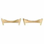 For Google Pixel Watch 3 41mm 1 Pair Stainless Steel Metal Watch Band Connector(Gold)