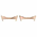 For Google Pixel Watch 3 41mm 1 Pair Stainless Steel Metal Watch Band Connector(Rose Gold)