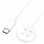 For Google Pixel Watch 3 41 / 45mm USB-C / Type-C Interface Smart Watch Charging Cable, Length: 1m(White)