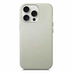 For iPhone 16 Pro Max Electroplated Metal Button Shockproof Phone Case(White)