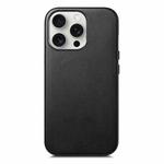 For iPhone 16 Pro Max Electroplated Metal Button Shockproof Phone Case(Black)