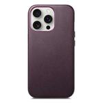 For iPhone 16 Pro Max Electroplated Metal Button Shockproof Phone Case(Purple)