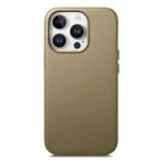 For iPhone 15 Pro Electroplated Metal Button Shockproof Phone Case(Green)