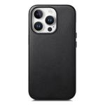 For iPhone 15 Pro Electroplated Metal Button Shockproof Phone Case(Black)