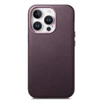 For iPhone 15 Pro Electroplated Metal Button Shockproof Phone Case(Purple)