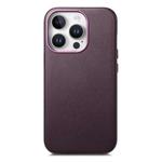 For iPhone 14 Pro Max Electroplated Metal Button Shockproof Phone Case(Purple)