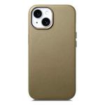 For iPhone 13 Electroplated Metal Button Shockproof Phone Case(Green)