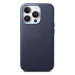 For iPhone 13 Pro Electroplated Metal Button Shockproof Phone Case(Dark Blue)