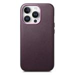 For iPhone 13 Pro Max Electroplated Metal Button Shockproof Phone Case(Purple)