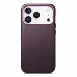 For iPhone 17 Pro Electroplated Metal Button MagSafe Phone Case(Purple)