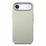 For iPhone Air Electroplated Metal Button MagSafe Phone Case(White)