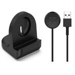 For Google Pixel Watch 3 41 / 45mm Smart Watch Silicone Charging Holder with Charging Cable(Black)