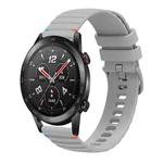 For Honor Watch GS 3i Wavy Dotted Stitched 22mm Silicone Watch Band(Gray)