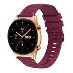 For Honor Watch GS 3 Wavy Dotted Stitched 22mm Silicone Watch Band(Wine Red)