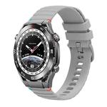 For Huawei Watch Ultimate Wavy Dotted Stitched 22mm Silicone Watch Band(Gray)