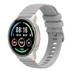 For Xiaomi Watch Sport Wavy Dotted Stitched 22mm Silicone Watch Band(Gray)