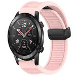 For Honor Watch GS 3i Window Blind Magnetic Buckle 22mm Silicone Watch Band(Pink)