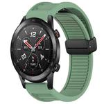 For Honor Watch GS 3i Window Blind Magnetic Buckle 22mm Silicone Watch Band(Pine Green)