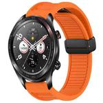 For Honor Watch Dream Window Blind Magnetic Buckle 22mm Silicone Watch Band(Orange)