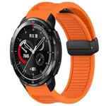 For Honor Watch GS Pro Window Blind Magnetic Buckle 22mm Silicone Watch Band(Orange)