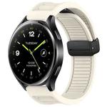 For Xiaomi Watch 2 Window Blind Magnetic Buckle 22mm Silicone Watch Band(Starlight)