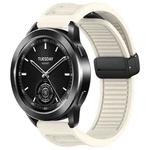 For Xiaomi Watch S3 Window Blind Magnetic Buckle 22mm Silicone Watch Band(Starlight)