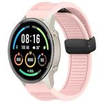 For Xiaomi Watch Sport Window Blind Magnetic Buckle 22mm Silicone Watch Band(Pink)