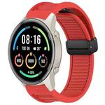 For Xiaomi Watch Sport Window Blind Magnetic Buckle 22mm Silicone Watch Band(Red)