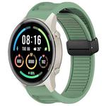 For Xiaomi Watch Sport Window Blind Magnetic Buckle 22mm Silicone Watch Band(Pine Green)