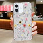 For iPhone 16 Plus Spring Garden Epoxy TPU Phone Case(F01 Love of Butterfly)