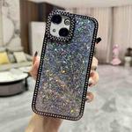 For iPhone 15 Plus Diamond Glitter Sequins TPU Phone Case(Black)