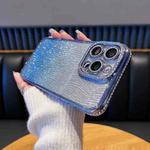 For iPhone 15 Pro Max Diamond Water Ripple Gradient Glitter TPU Phone Case(Blue)