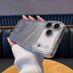 For iPhone 17 Pro Diamond Water Ripple Gradient Glitter TPU Phone Case(Silver)