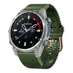 For Garmin Descent Mk3 43mm Lace Breathable 20mm Silicone Watch Band(Army Green)