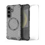 For Samsung Galaxy S23+ 5G ENKAY Hat-Prince Honeycomb MagSafe Shockproof Phone Case with 0.18mm Film(Grey)