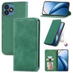 For Oukitel C53 Retro Skin Feel Magnetic Flip Leather Phone Case(Green)