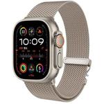 For Apple Watch 10 46mm Mech Milan Metal Mesh Watch Band(Titanium)