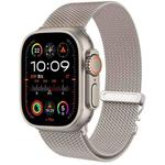 For Apple Watch 10 46mm Mech Milan Metal Mesh Watch Band(Starlight)