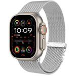 For Apple Watch 10 42mm Mech Milan Metal Mesh Watch Band(Silver)