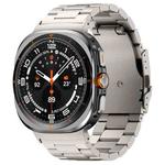 For Samsung Galaxy Watch Ultra 47mm Three Beads Titanium Alloy Metal Watch Band(Titanium Color)