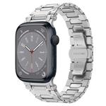 For Apple Watch Series 8 45mm Pathfinder Stainless Steel Metal Watch Band(Silver)