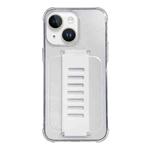 For iPhone 14 Transparent Wristband Shockproof TPU Phone Case(white)