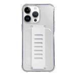 For iPhone 14 Pro Transparent Wristband Shockproof TPU Phone Case(white)